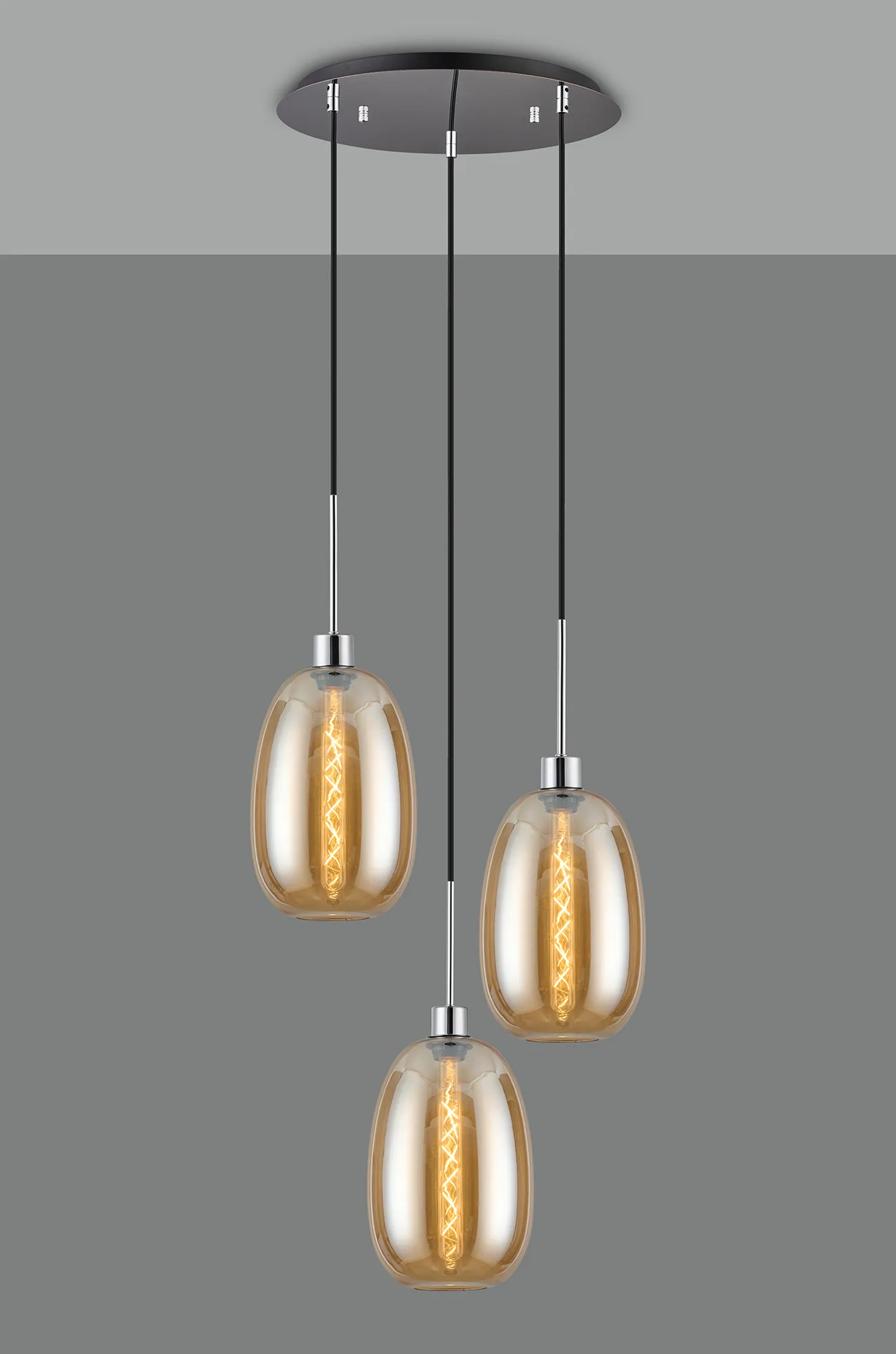 Lori Polished Chrome Ceiling Lights Deco Multiple Pendant Lori Polished Chrome Ceiling Lights Deco Multiple Pendant